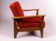 Refinished And Reupholstered Mid Century Modern Arm Chair Post-1950 photo 10