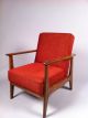 Refinished And Reupholstered Mid Century Modern Arm Chair Post-1950 photo 1