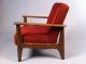 Refinished And Reupholstered Mid Century Modern Arm Chair Post-1950 photo 2
