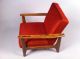 Refinished And Reupholstered Mid Century Modern Arm Chair Post-1950 photo 3