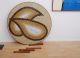 Mid Century Modern Murano Tiles Abstract Scultural Walnut Coffee Cocktail Table Mid-Century Modernism photo 1