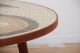 Mid Century Modern Murano Tiles Abstract Scultural Walnut Coffee Cocktail Table Mid-Century Modernism photo 4