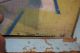 Signed Danziger 1965; Quality Mid Century Modern Abstract Painting With Menorah Mid-Century Modernism photo 2