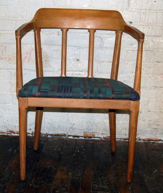 Blonde Danish Arm Chair Armchair Mid Century Vintage Knoll Eames Molber photo