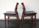 Pair Of Dux Side Chairs Rattan Back Black Sweden Knoll Post-1950 photo 6