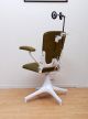 Mid Century Modern Dentist Chair Cast Iron Chrome Plated And New Leather Mid-Century Modernism photo 4