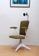 Mid Century Modern Dentist Chair Cast Iron Chrome Plated And New Leather Mid-Century Modernism photo 6
