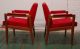 Pair Uphosltered Arm Chairs Mcm Mid Century Lounge Eames Knoll Risom Best Mid-Century Modernism photo 6