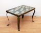Arturo Pani Side Table Brass & Glass Top Mexican Modernist Mid-Century Modernism photo 6