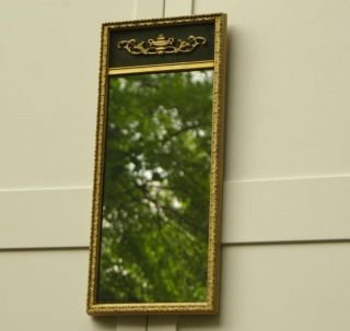 Gilt Gold Carved Rectangle Mirror Turner Mid Century photo