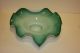1890 ' S Unusual Green & White Cased Glass Bride ' S Bowl Bowls photo 2