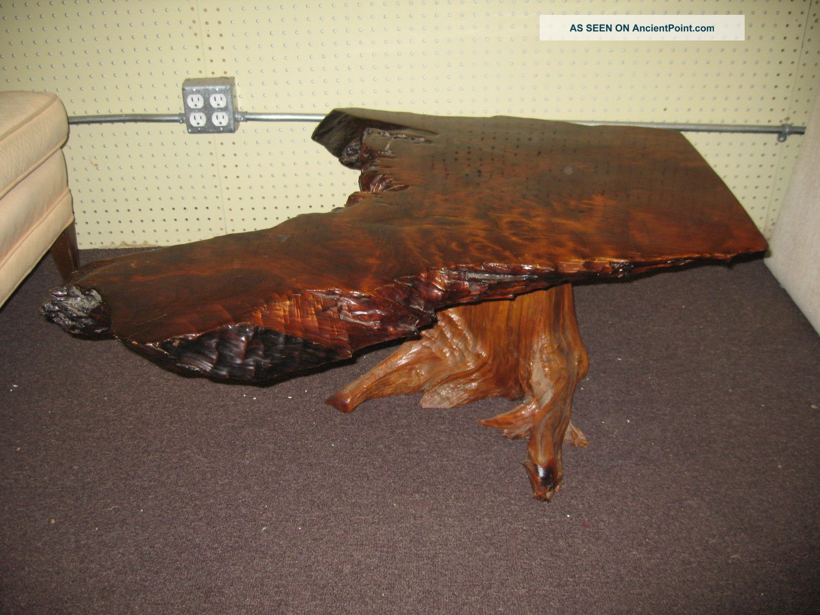 Mid Century Modern Redwood Coffee Table Mid-Century Modernism photo