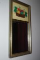 Mid Century Two Part Mirror With Reverse Glass Still Life Painting Mirrors photo 6