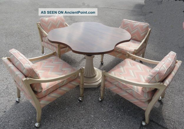 Mid Century Tomlinson Breakfast Table & 4 Chairs Set Post-1950 photo