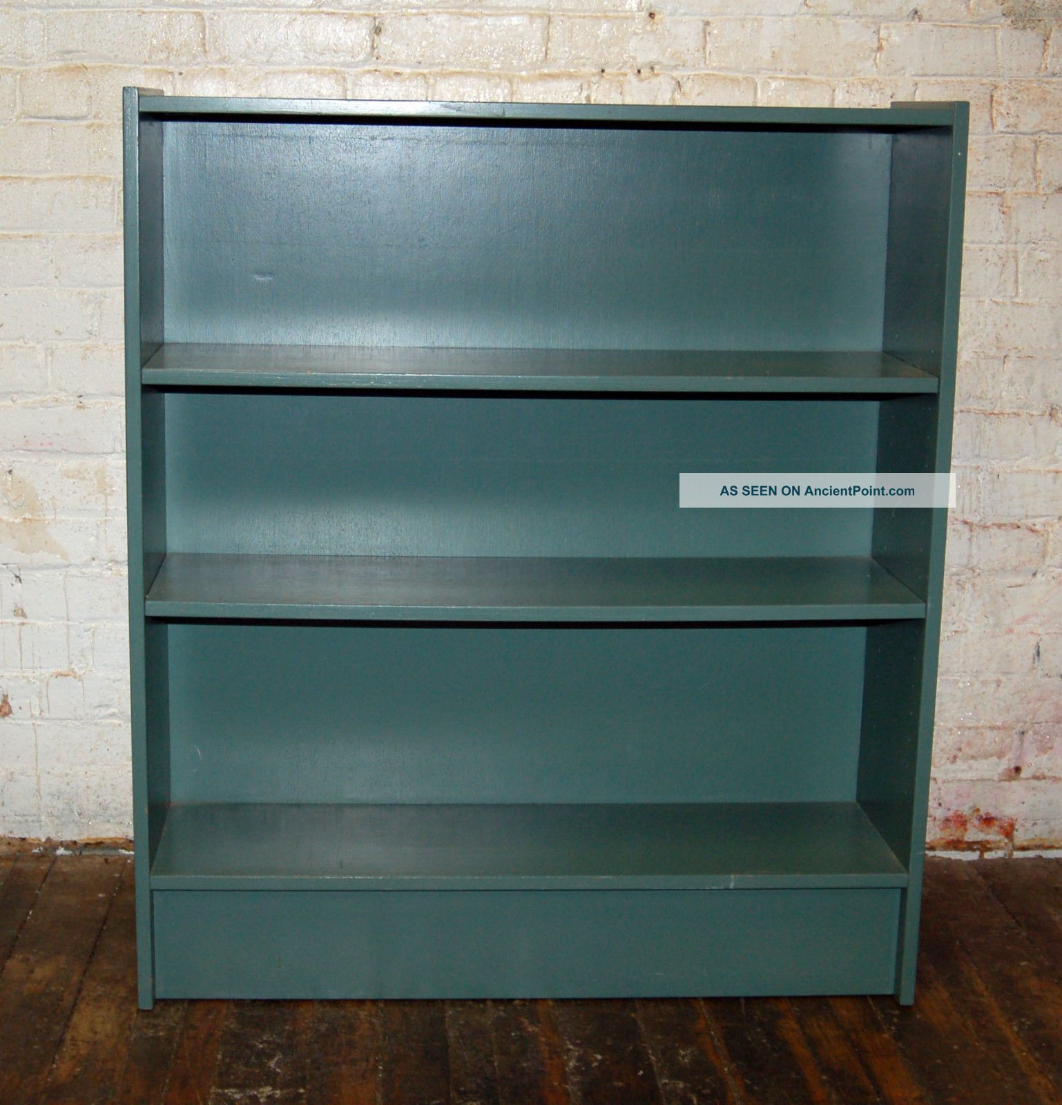 Danish Teak Painted 3 Shelf Bookcase Mid Century Eames Knoll Modern Best Mobler Mid-Century Modernism photo