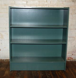 Danish Teak Painted 3 Shelf Bookcase Mid Century Eames Knoll Modern Best Mobler photo