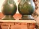 Pr Mid - Century Modern Art Pottery Drip Glaze Lamps Mid-Century Modernism photo 8