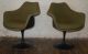Pair Of Signed Knoll Arm Chair Green Black Mid Century Eames Vintage Knoll Mid-Century Modernism photo 5