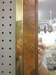 Excellent Tommi Parzinger Style Brass + Burled Wood Wall Mirror C1960s Mid-Century Modernism photo 1
