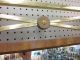 Excellent Tommi Parzinger Style Brass + Burled Wood Wall Mirror C1960s Mid-Century Modernism photo 3