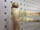 Excellent Tommi Parzinger Style Brass + Burled Wood Wall Mirror C1960s Mid-Century Modernism photo 4