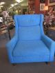 Great All Selig High - Back Blue/green Lounge Chair C1960s Post-1950 photo 1