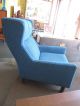 Great All Selig High - Back Blue/green Lounge Chair C1960s Post-1950 photo 4