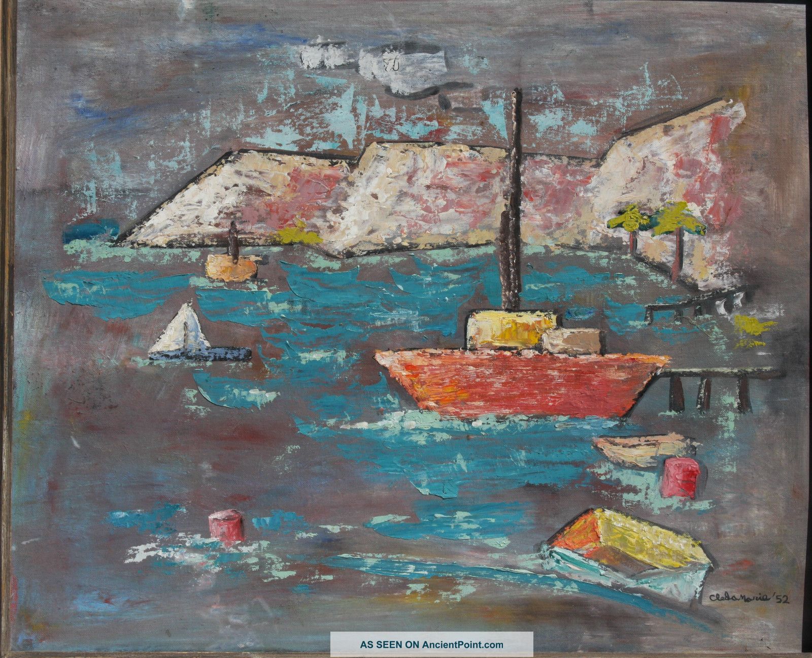 Cleda Marie [simmons] 1952; Important Listed Artist; Modernism 