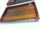 Dyrlund Danish Leather Writing Pad W/ Rosewood Organizer & Rosewood Letter Tray Mid-Century Modernism photo 9