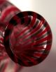 Salviati Glass Vase Mid - Century Murano Art Bottle Italy Twisted Red - Grey Mid-Century Modernism photo 3