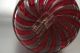 Salviati Glass Vase Mid - Century Murano Art Bottle Italy Twisted Red - Grey Mid-Century Modernism photo 6