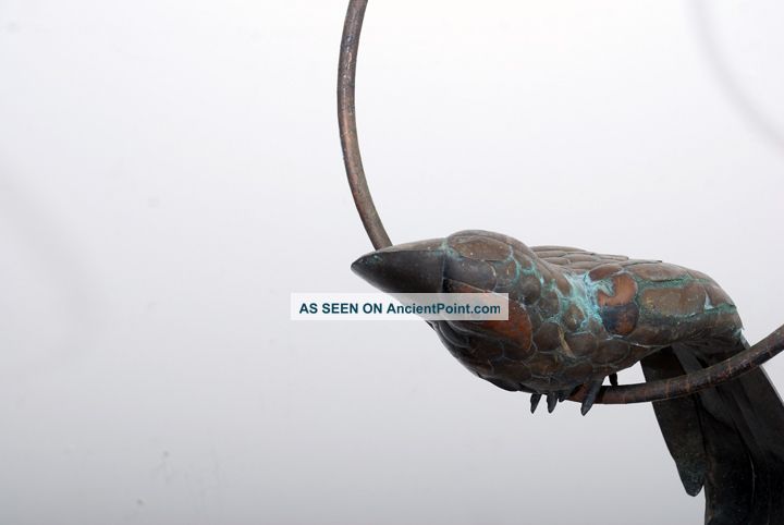 Vintage Bird Parrot In Brass Custom Made Mid-Century Modernism photo