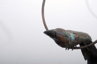 Vintage Bird Parrot In Brass Custom Made photo