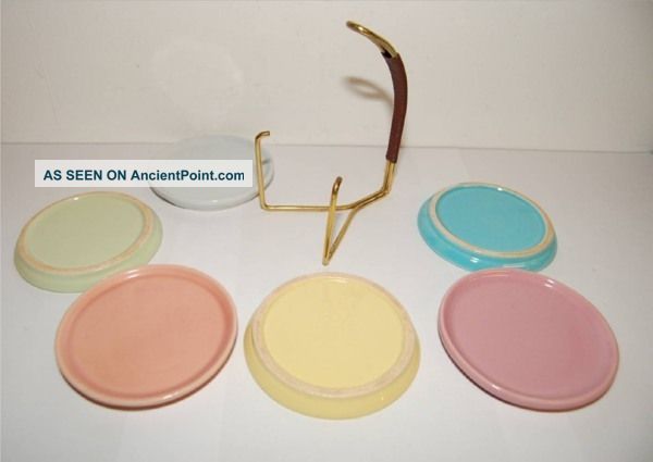 Mid Century Coaster Set With Tray Austria C1950 Mid-Century Modernism photo