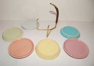 Mid Century Coaster Set With Tray Austria C1950 photo