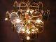 Great Italian 60s 70s Chandelier Pendulum Hanging Ceiling Lamp Mid Century Mid-Century Modernism photo 2