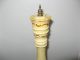 Huge Hand Painted Highly Detailed Wooden Peppermill Mid-Century Modernism photo 2