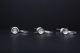 Set Of Three Silverplated Candle Holders Mexico Silver Silversmith Era Unmarked Mid-Century Modernism photo 1
