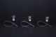 Set Of Three Silverplated Candle Holders Mexico Silver Silversmith Era Unmarked Mid-Century Modernism photo 7