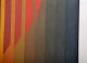 Abstract Oil In Canvas Signed Mid Century Mod Latin American Optical Art Ruelan Mid-Century Modernism photo 5