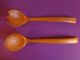 50s Sweden Karl Holmberg Mid Century Danish Modern Akta Teak Götene Salad Tongs Mid-Century Modernism photo 1