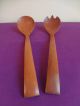 50s Sweden Karl Holmberg Mid Century Danish Modern Akta Teak Götene Salad Tongs Mid-Century Modernism photo 4