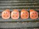 Set Of 4 Eames Herman Miller Side Shell Fiberglass Chair Seats Tangerine 1960s Mid-Century Modernism photo 3