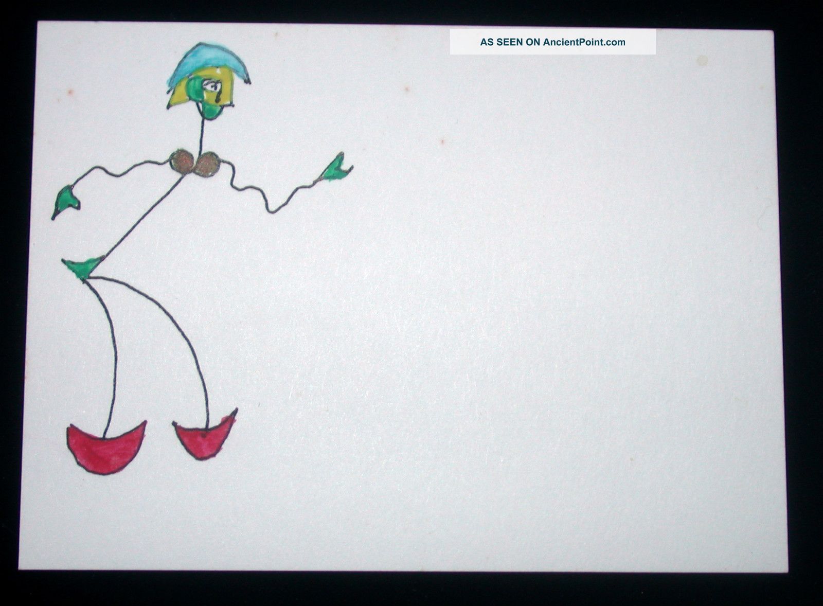 3 Tiny Surrealist Drawings Of Human Figures By Alvo 1970s,  2 Mid-Century Modernism photo