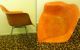 Eames Herman Miller Terracotta Red Orange Salmon Fiberglass Shell Chair Armchair Mid-Century Modernism photo 9