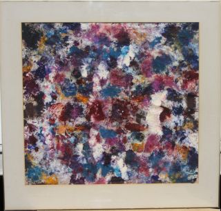 Signed: Torbert; 1960 - 70s Modernism Abstract Oil,  Quality,  Lucite Frame photo