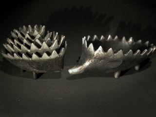 Wonderful Set Of 6 Stacking Hedgehog Ashtrays Design After Walter Bosse 1960s photo
