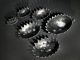Wonderful Set Of 6 Stacking Hedgehog Ashtrays Design After Walter Bosse 1960s Mid-Century Modernism photo 3