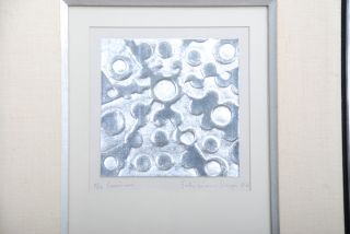 Feliciano Bejar Embossed Silver In Paper,  Art Signed 86 