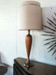Danish Modern Teak Brass Sculptural Table Lamp Attributed To Laurel Lamps photo 4